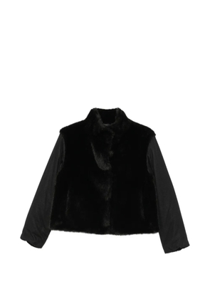 Herno faux-fur panelled jacket - Black