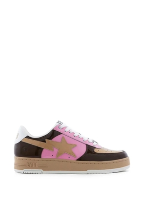 A BATHING APE® Bape Sta leather sneakers - Brown
