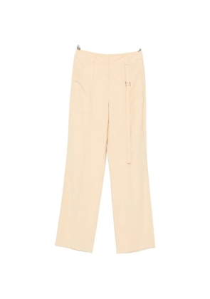 Patrizia Pepe buckle-detail wide-leg trousers - Neutrals