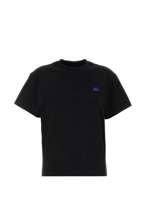 Jil Sander logo-embroidered T-shirt - Black