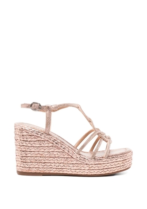 ALMA EN PENA crystal-embellished wedge sandals - Pink