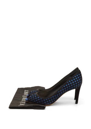 Christian Dior Pre-Owned Cannage peep-toe heeled pumps - Black