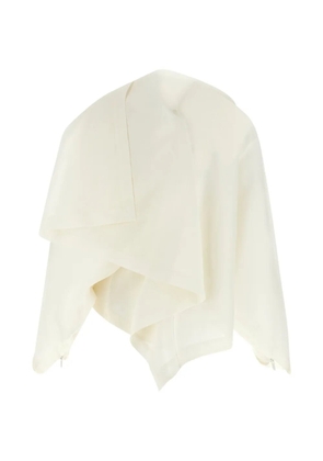Issey Miyake All Squares asymmetrical draped blouse - Neutrals