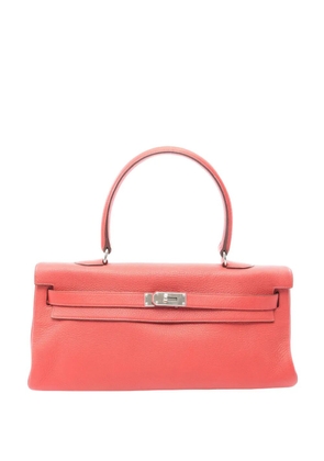 Hermès Pre-Owned 2009 HERMES Kelly Taurillon Clemence leather Taurillon Clemence Red Used Women shoulder bag