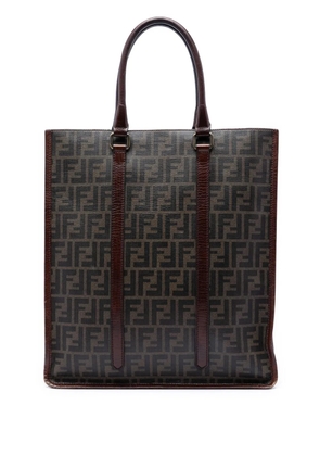 Fendi Pre-Owned 2000-2010 Zucca Coated Canvas Vertical tote bag - Brown