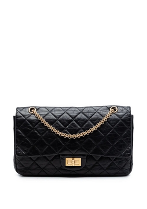 CHANEL Pre-Owned 2011 Quilted Aged Calfskin Reissue 2.55 Double Flap 227 shoulder bag - Black