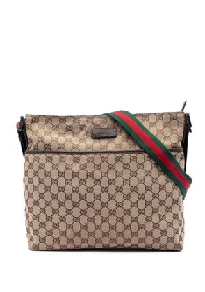 Gucci Pre-Owned 2016-2026 GG Canvas Web crossbody bag - Neutrals