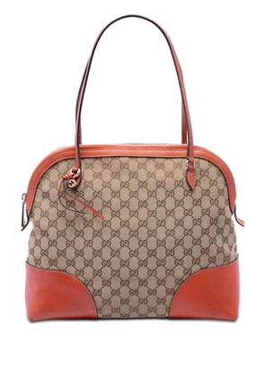 Gucci Pre-Owned 2016-2026 Medium GG Canvas Bree Dome tote bag - Orange