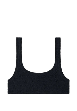MC2 Saint Barth Naima crinkled-finish bikini top - Black