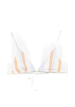 SIR. striped triangle bikini top - Neutrals