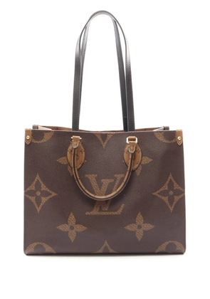 Louis Vuitton Pre-Owned 2020 Monogram Reverse Giant OnTheGo MM satchel - Brown
