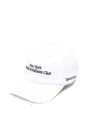 Sporty & Rich embroidered-logo baseball cap - White