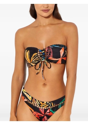 Charo Ruiz Ibiza Cecilia lace-up bikini top - Black