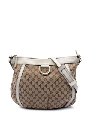 Gucci Pre-Owned 2016-2026 GG Canvas Abbey D Ring crossbody bag - White