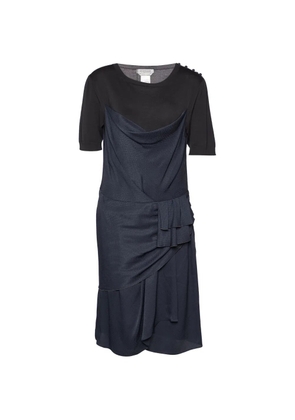 Sportmax Vintage draped mini dress - Blue
