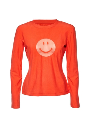 Moschino Pre-Owned smile-print T-shirt - Orange
