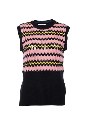 Marni Pre-Owned striped sleeveless sweater - Black