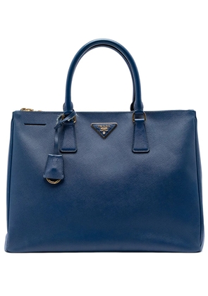 Prada Pre-Owned 2013-2026 Large Saffiano Lux Galleria Double Zip tote bag - Blue