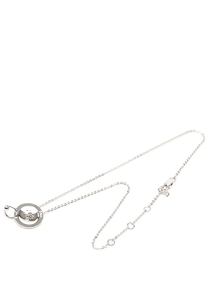 Christian Dior Pre-Owned 1990-2000 Brass Button Pendant Necklace costume necklace - Silver