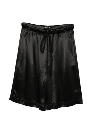 Ann Demeulemeester drawstring satin shorts - Black