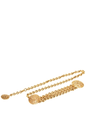 CHANEL Pre-Owned 1980-1990 Gold Plated Equestrian Medallion Chain belt