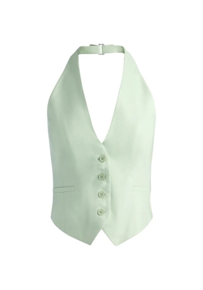 alice + olivia Erica halterneck waistcoat - Green