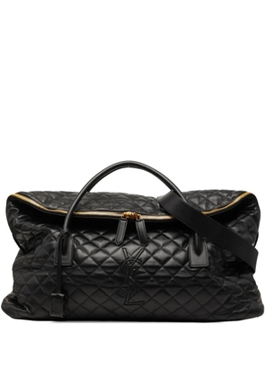 Saint Laurent Pre-Owned 2023 Quilted Calfskin ES Giant travel bag - Black