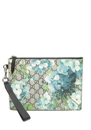 Gucci Pre-Owned 2016-2026 GG Supreme Blooms clutch bag - Blue