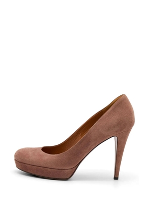 Gucci Pre-Owned round-toe platform pumps - Pink
