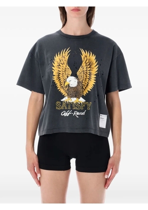 Satisfy MothTech eagle-print T-shirt - Grey