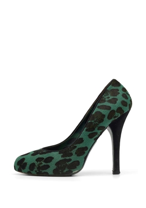Dolce & Gabbana Pre-Owned leopard-print pumps - Green