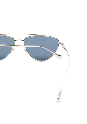 Jil Sander x Oliver Peoples geometric-frame sunglasses - Silver
