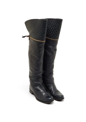 Louis Vuitton Pre-Owned Monogram leather boots - Blue
