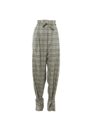 ZIMMERMANN checkered-print trousers - Grey