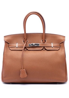 Hermès Pre-Owned 2009 Togo Birkin Retourne 35 handbag - Brown