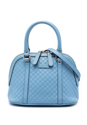 Gucci Pre-Owned 2016-2026 Mini Microguccissima Dome satchel - Blue
