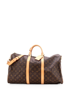 Louis Vuitton Pre-Owned Keepall Bandouliere Bag Monogram Canvas 50 travel bag - Brown