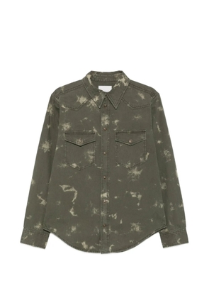 MARANT curved-hem shirt - Green