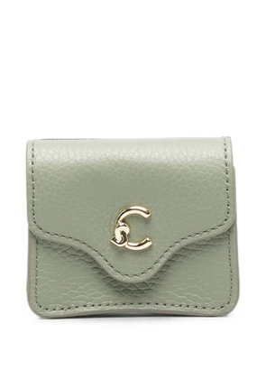 Coccinelle C-Me logo-plaque keyring - Green