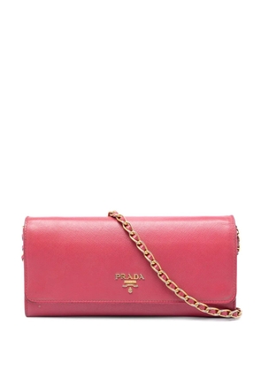 Prada Pre-Owned 2013-2026 Saffiano Wallet On Chain crossbody bag - Pink