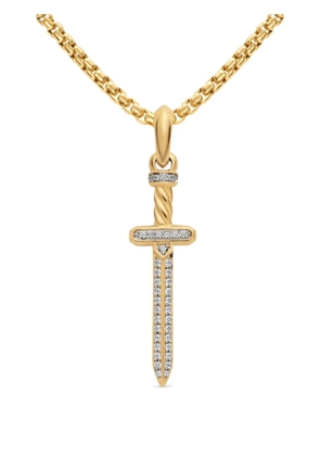 David Yurman diamond sword amulet - Gold