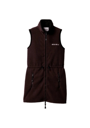 Miu Miu fleece dress - Brown