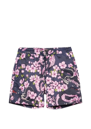 Maharishi Sakura Serenity swim shorts - Blue