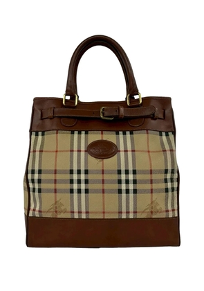 Burberry Pre-Owned 20th Century Haymarket Check Canvas handbag - Neutrals