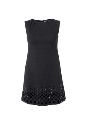 Red Valentino Vintage crystal-embellished sleeveless mini dress - Black