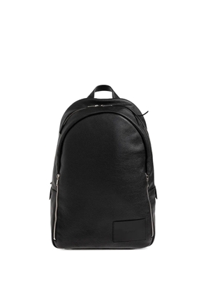 Jil Sander logo-patch leather backpack - Black