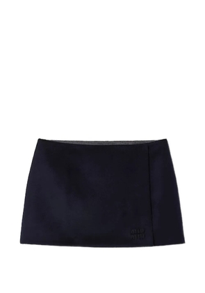 Miu Miu velour miniskirt - Blue