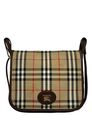 Burberry Pre-Owned 20th Century Haymarket Check Canvas crossbody bag - Neutrals