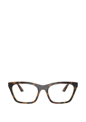 Emporio Armani tortoiseshell-effect rectangle-frame sunglasses - Brown
