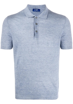 Barba knitted polo shirt - Blue